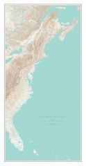 Landforms of the East Coast Fine Art Print Map